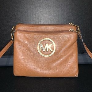 Michael Kors brown crossbody bag